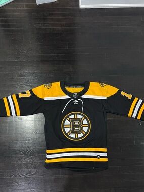 NHL Boston Bruins Black and Gold Home Hockey Jersey